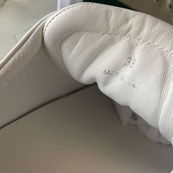 Valextra Super 3 Striped Leather Trainers Size 38 - Picture 7 of 9